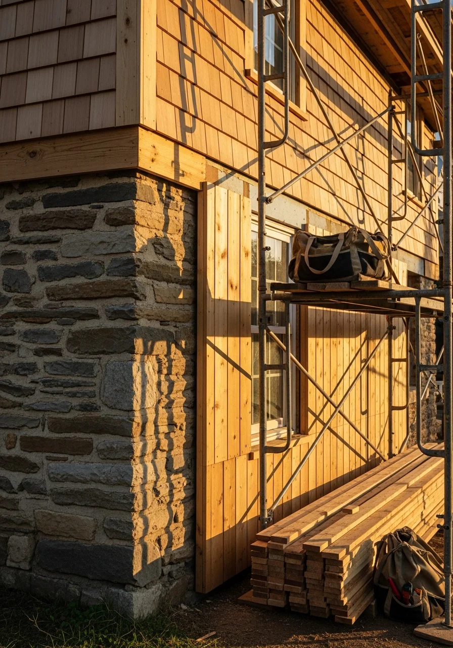 Professional team performing skilled work on a Hempfield home.