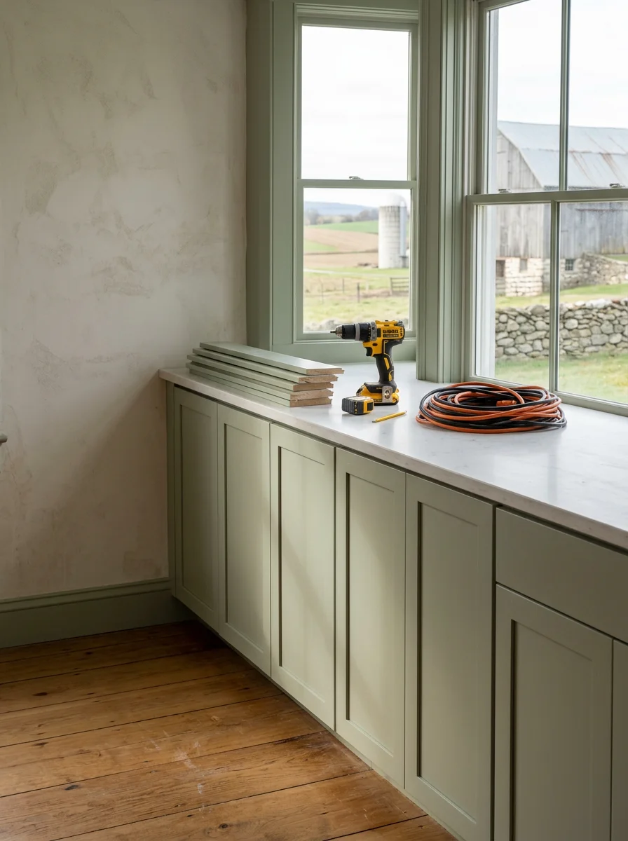 Kitchen remodel with new cabinets and countertop in a Hempfield Township, PA home