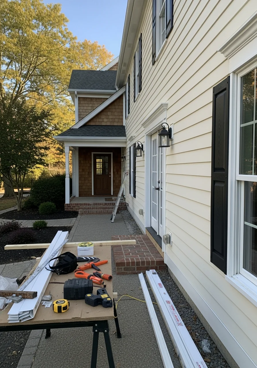 Service professional completing quality work on a Mount Joy property.